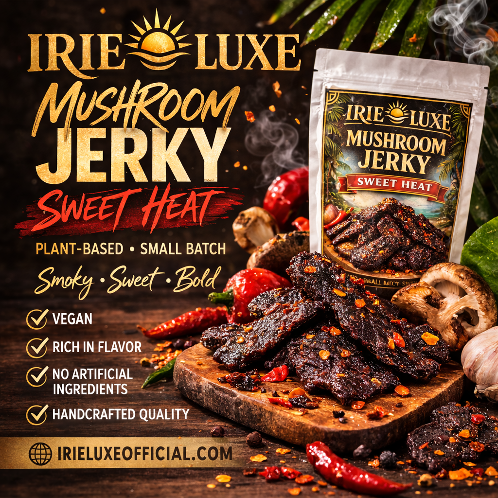 Irie Luxe Mushroom Jerky – Sweet Heat
