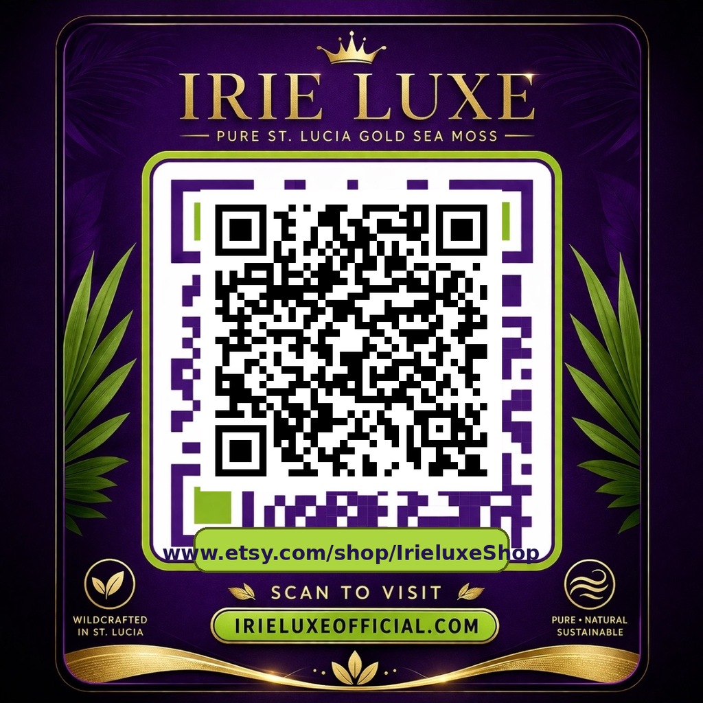 Irie Luxe Pure St. Lucia Gold Sea Moss - Raw, Wildcrafted, Natural